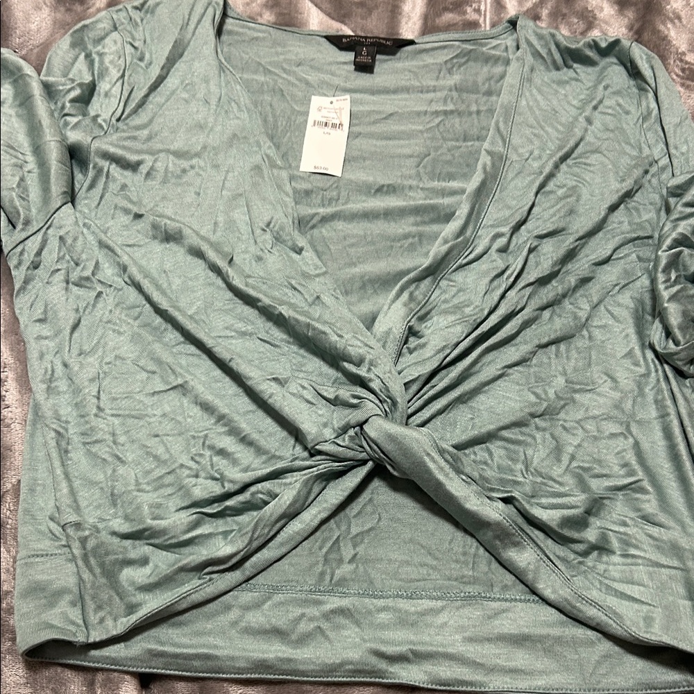 Banana Republic Aqua Twist Blouse
